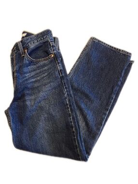 Levi's Premium High Rise Dad Jeans, Dark Wash, 100% Cotton, 25x30
